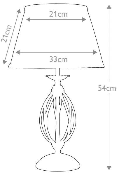 Elstead ART-TL-BLACK - Asztali lámpa ARTISAN 1xE27/60W/230V fekete