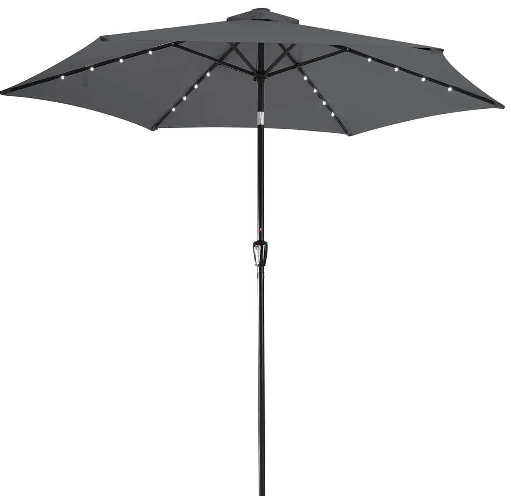 Kingsleeve® LED napernyő Florida Ø300 cm - antracit