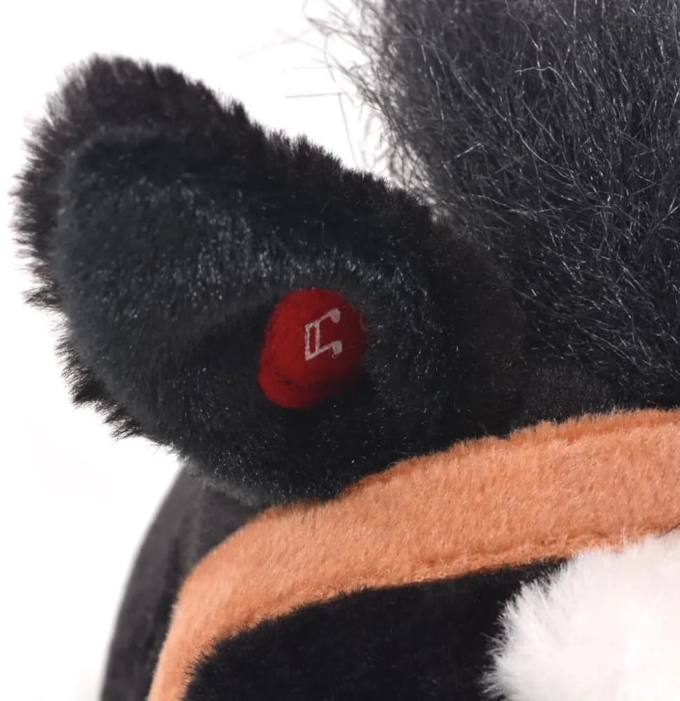 fekete álló ló plüssjáték