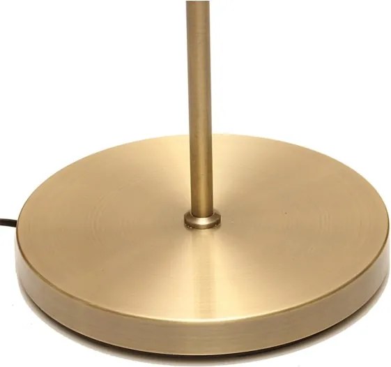 Fényerőszabályozható LED állólámpa NORA LED/25W/230V 2200/3000/4000K + LED/5W 3000K arany + távirányító