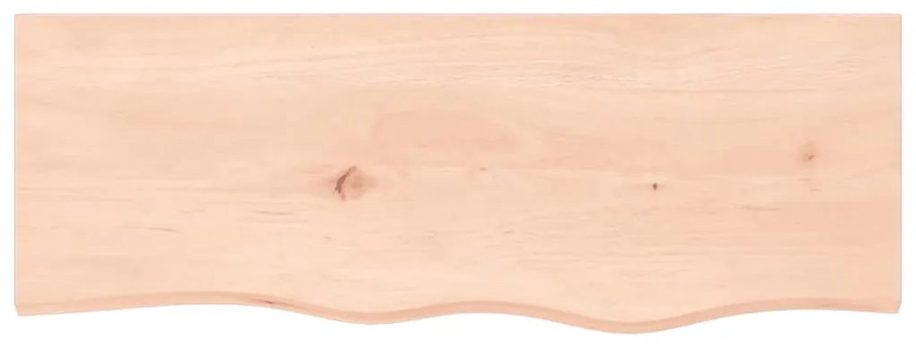 kezeletlen tömör tölgyfa fali polc 80x30x(2-6) cm