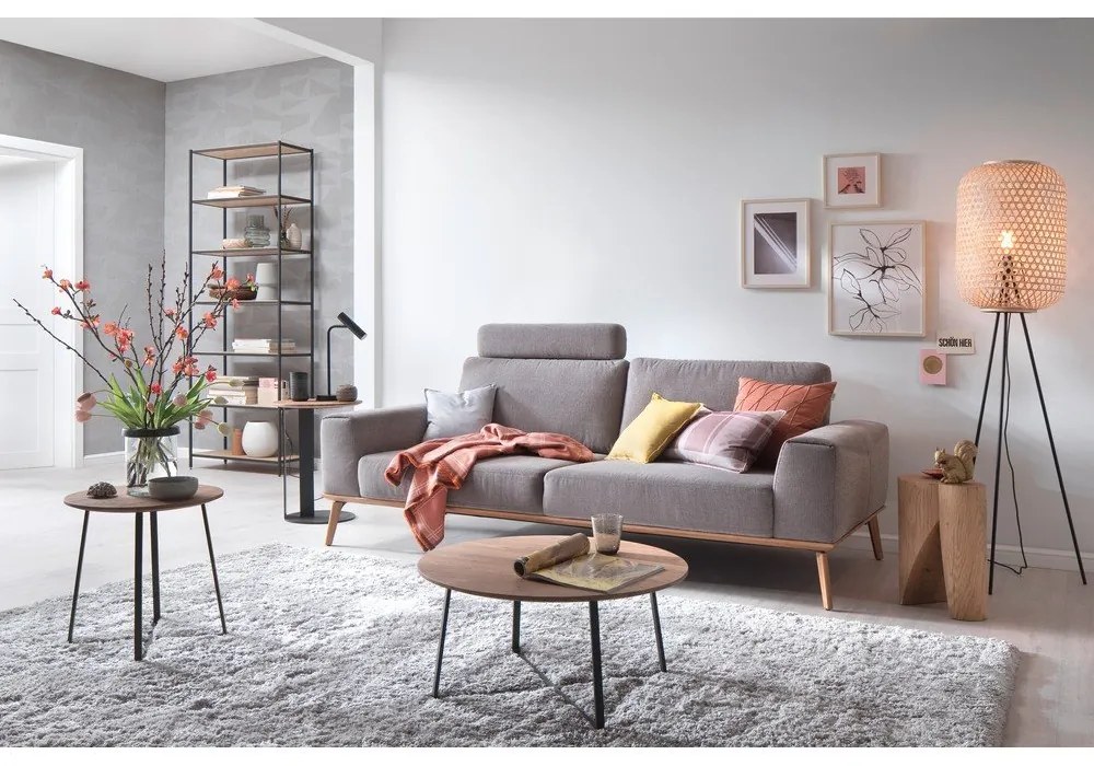 Fekete LED dimmelhető asztali lámpa (magasság 48 cm) Stina – Fischer & Honsel