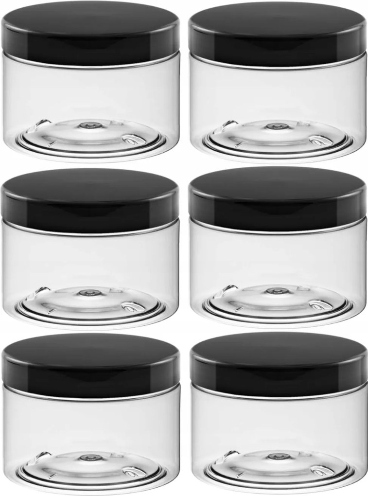 Műanyag Tégelyek 6 x 0,5l Pet tartály szett