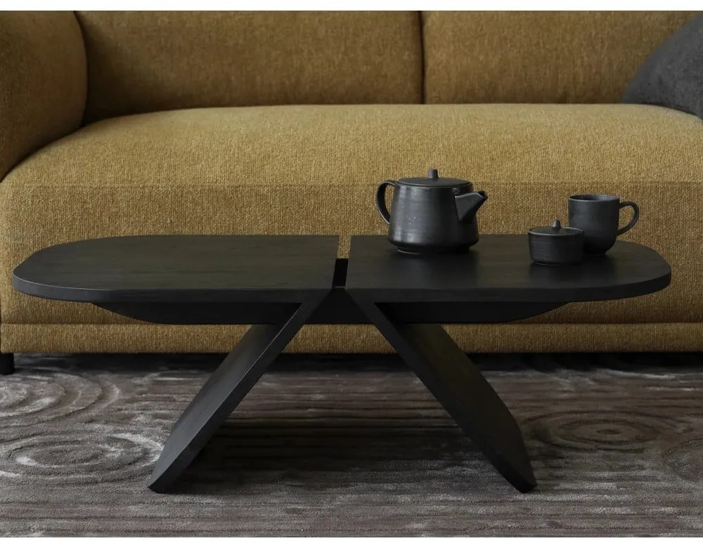 Fekete tölgyfa dohányzóasztal 54x100 cm Avio – Blomus