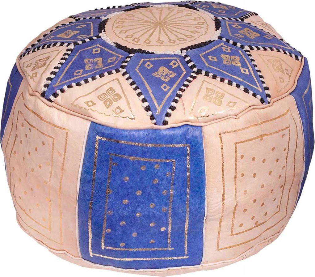 Puff Ülőgarnitúra Puff Természetes Bőr Kézzel Készített Marokkói Keleti