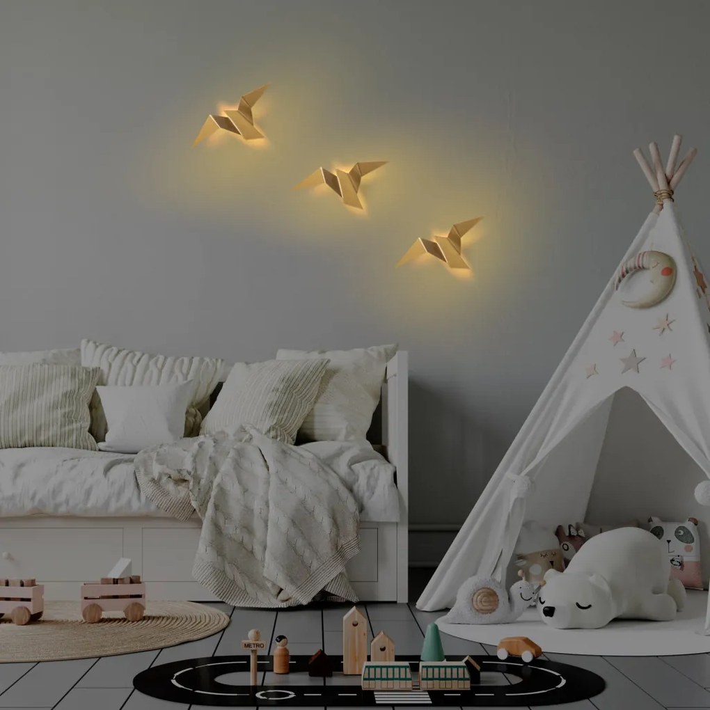 Pacalı 13503-M arany fém LED falilámpa