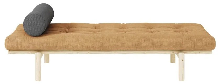 Mustársárga egyszemélyes ágy Next – Karup Design