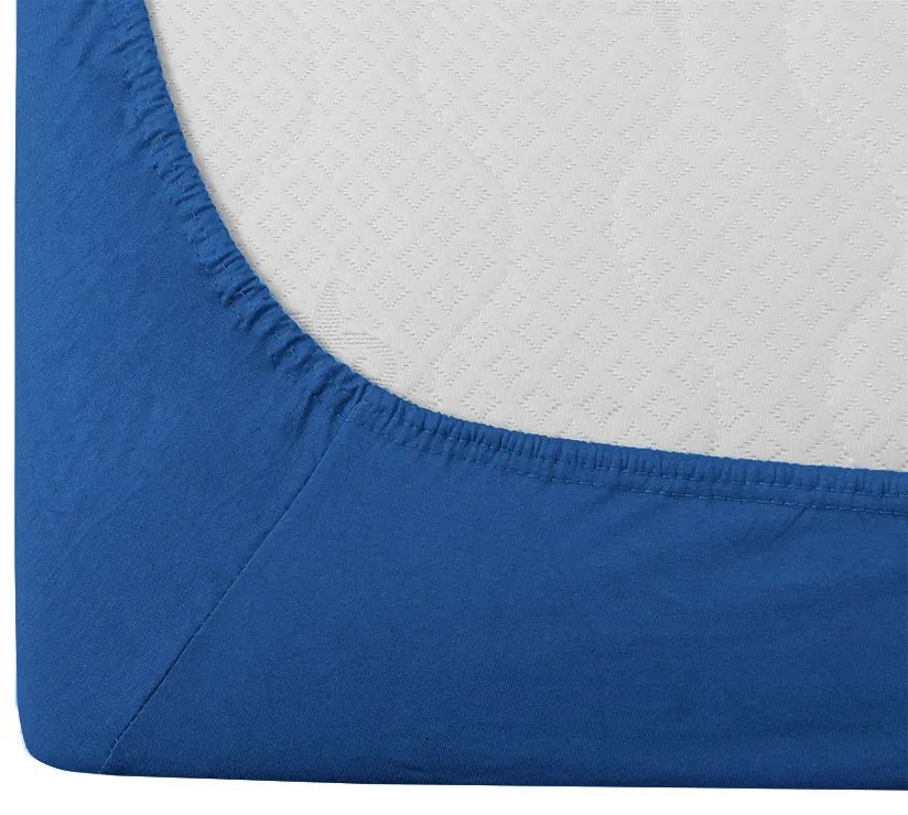 Jersey EXCLUSIVE sötétkék lepedő 180x200 cm Grammsúly (rost sűrűség): Lux (190 g/m2)