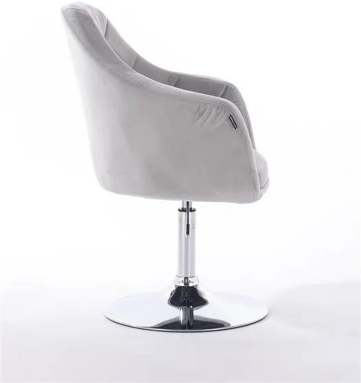 HR830 Acél modern velúr szék