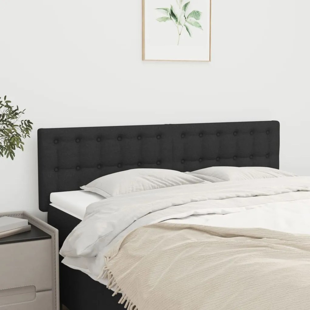 2 db fekete szövet fejtámla 72 x 5 x 78/88 cm