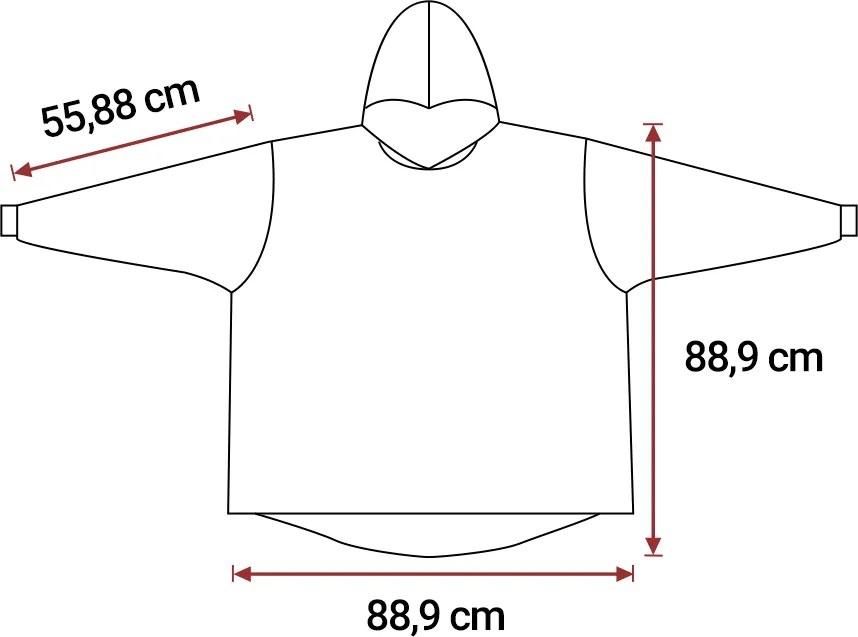 MAGICAL krémszínű báránybunda hatású kapucnis, ujjas pléd