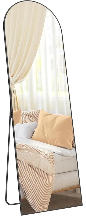 Teljes alakos tükör, 160 x 50 cm, tintafekete