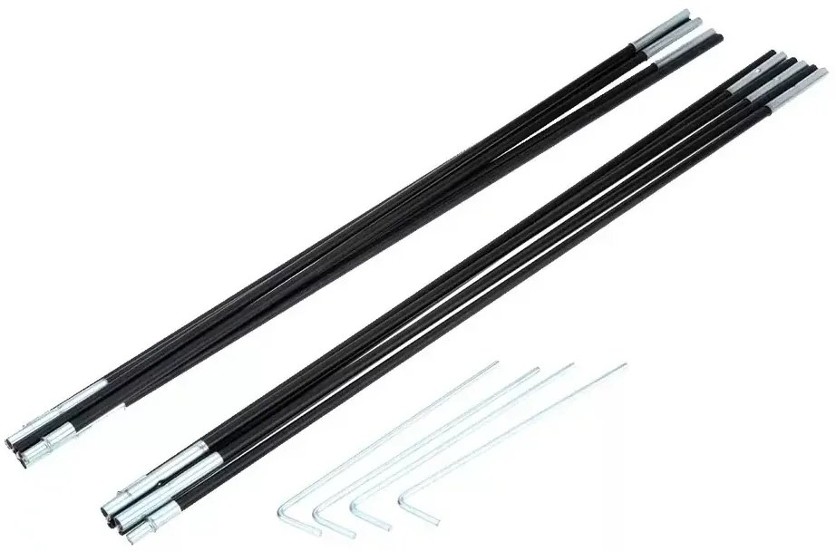 Turista sátor szúnyoghálóval - 2,2 x 2,2 m - 4-5 személyes - színes