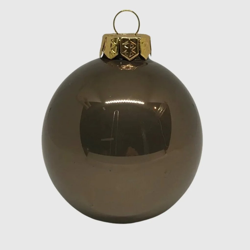 Silent Night üveg karácsonyi gömb szett 12*6cm