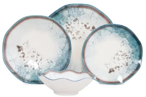 24 darabos kék porcelán étkészlet