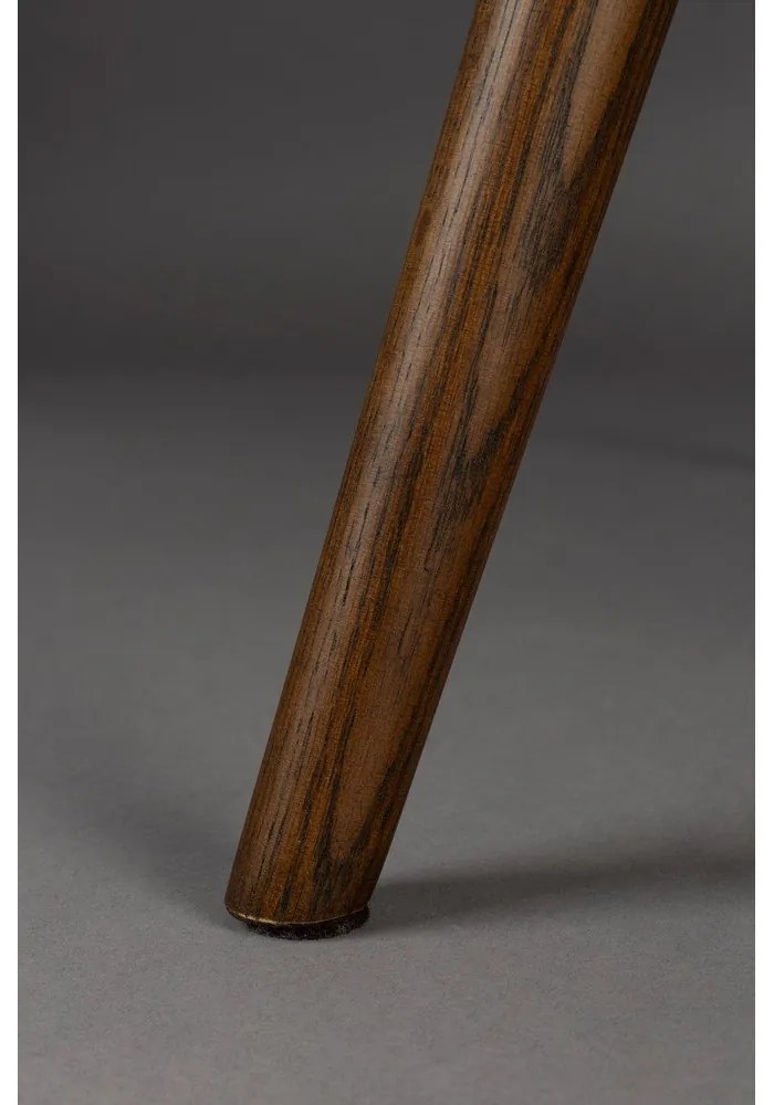 Sötétlila bársony fotel Lenn – Dutchbone