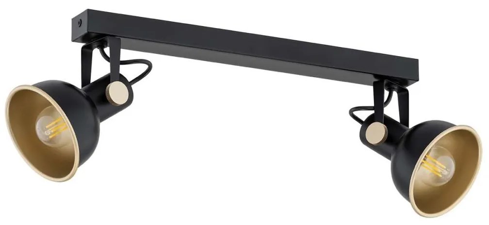 Argon 7142 - Spotlámpa LENORA 2xE14/7W/230V fekete