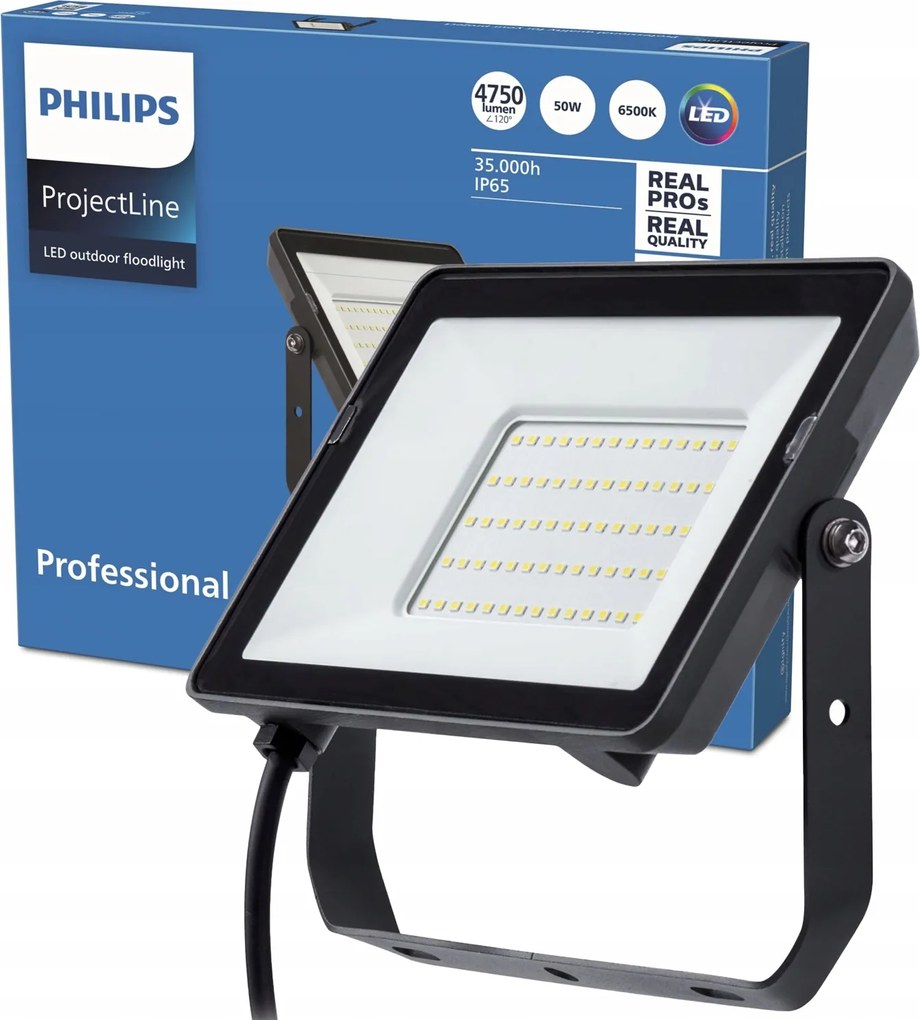 Led fényvető Halogén reflektor 50W 4750lm 6500K IP65 Philips