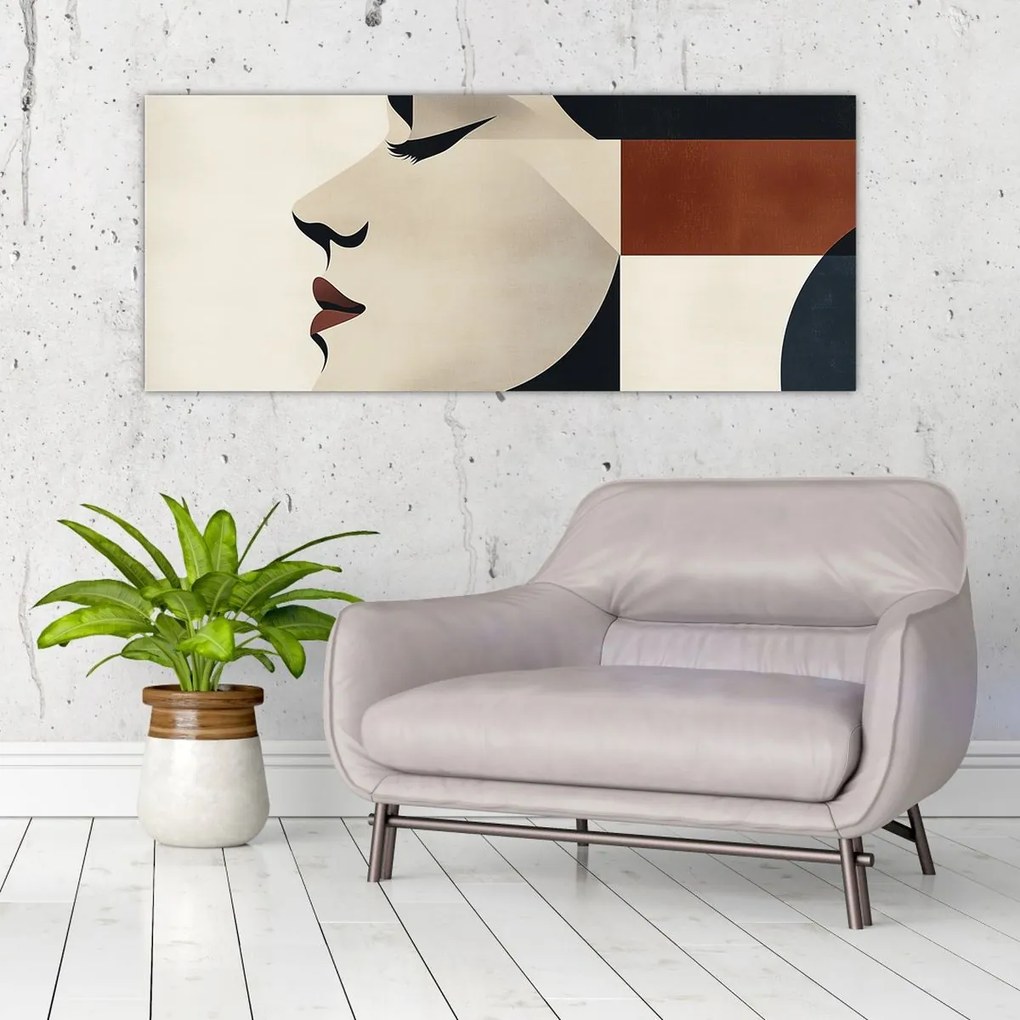 Kép - Nő profilból (120x50 cm)