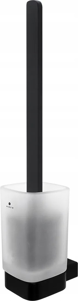 Nimco Kibo fekete WC-kefe, WC-kefe, üvegtartály Ki-14094CN-HR-90