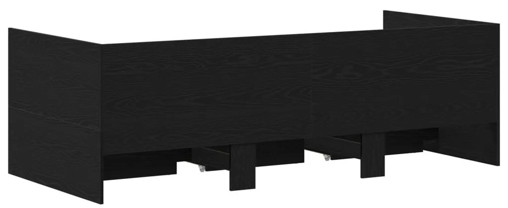 Napágy Fekete tölgy Szerelt fa 90 x 200 cm Tartós Napágy