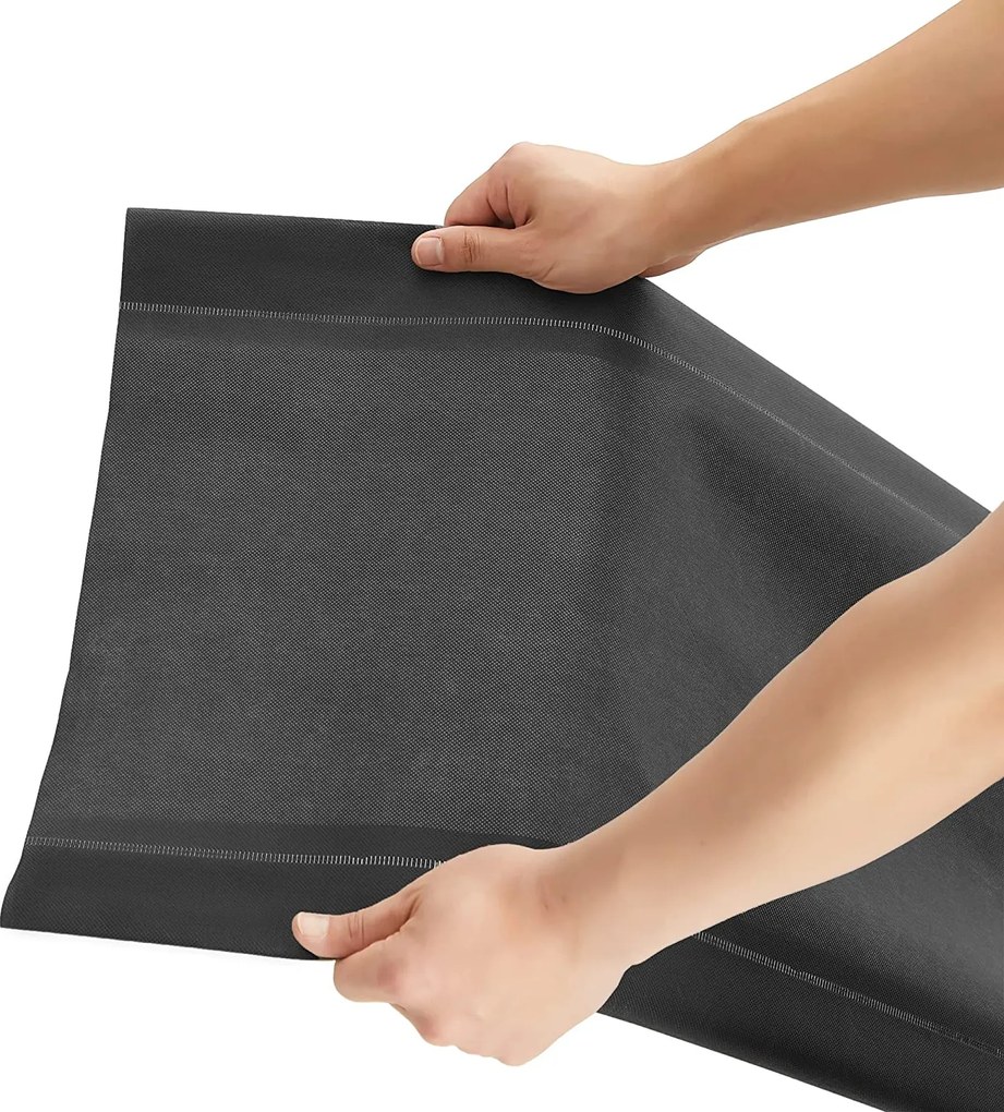 Szabadon álló gardrób, összecsukható szekrény, 112 x 165 x 43 cm, fekete