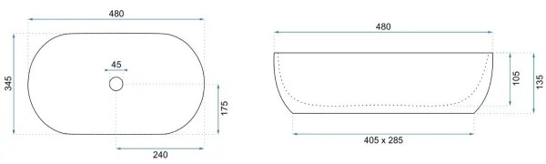 REA-U8001 - Pult fölé helyezhető AMELIA 34,5x48 cm kerámia/márvány dekor