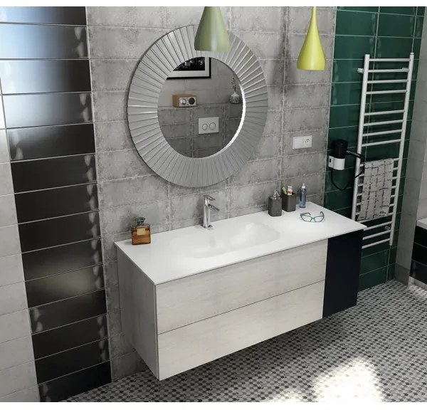 Sapho - Süllyesztett mosdó ROCKSTONE 67x35,5 cm matt fehér