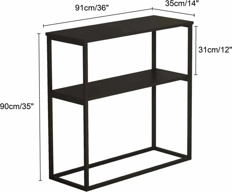 Oslo komód, fekete, 91 cm