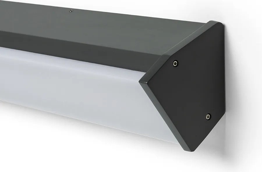 RENDL SANTOS 90 nástěnná antracitová 230V LED 50W IP65 3000K