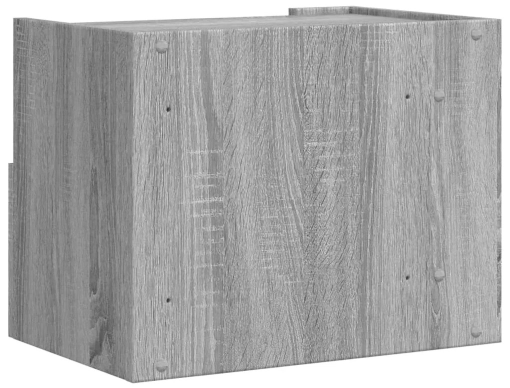 2 db szürke sonoma színű fali éjjeliszekrény 45 x 30 x 35 cm