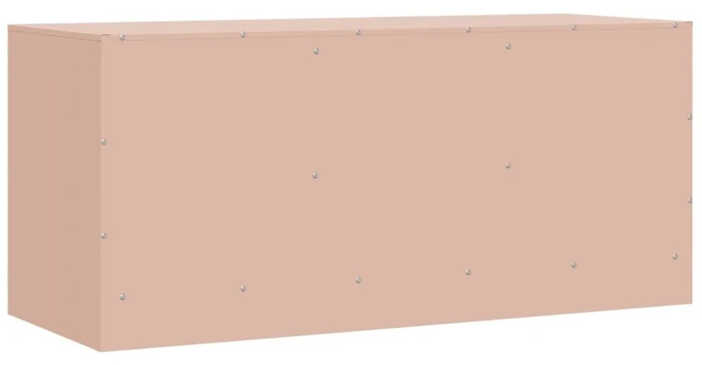 rózsaszín acél TV-szekrény 99 x 39 x 44 cm