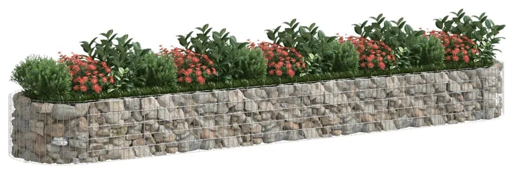 Horganyzott vas gabion magaságyás 500x100x50 cm