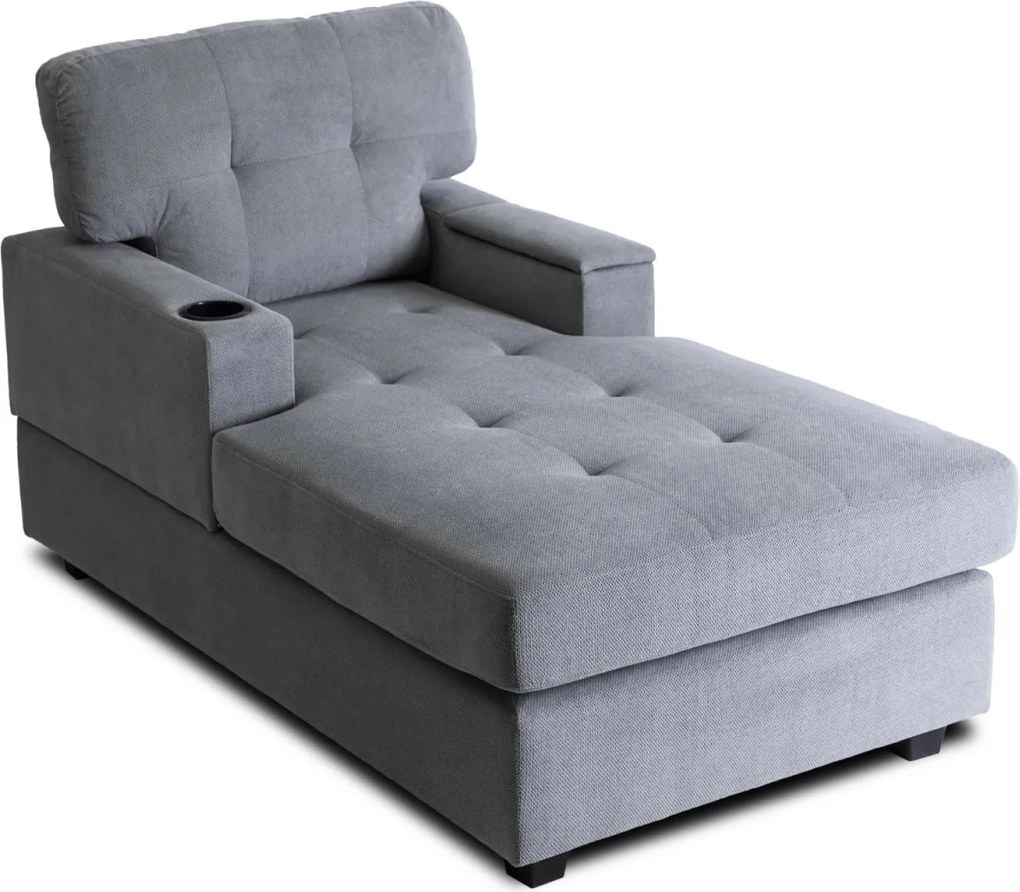 Pihenőfotel szürke színben NEO