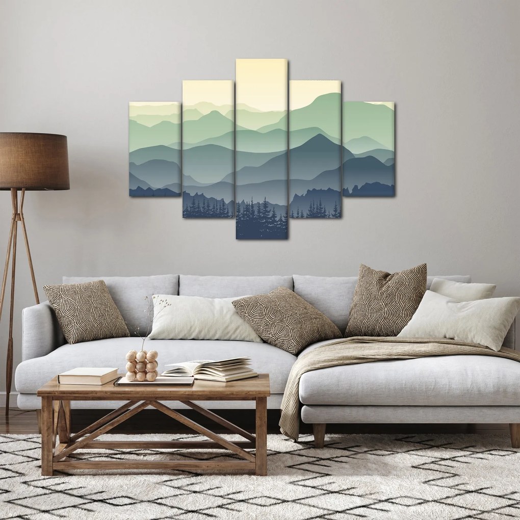 Kép - Forest Mountain (150x105 cm)