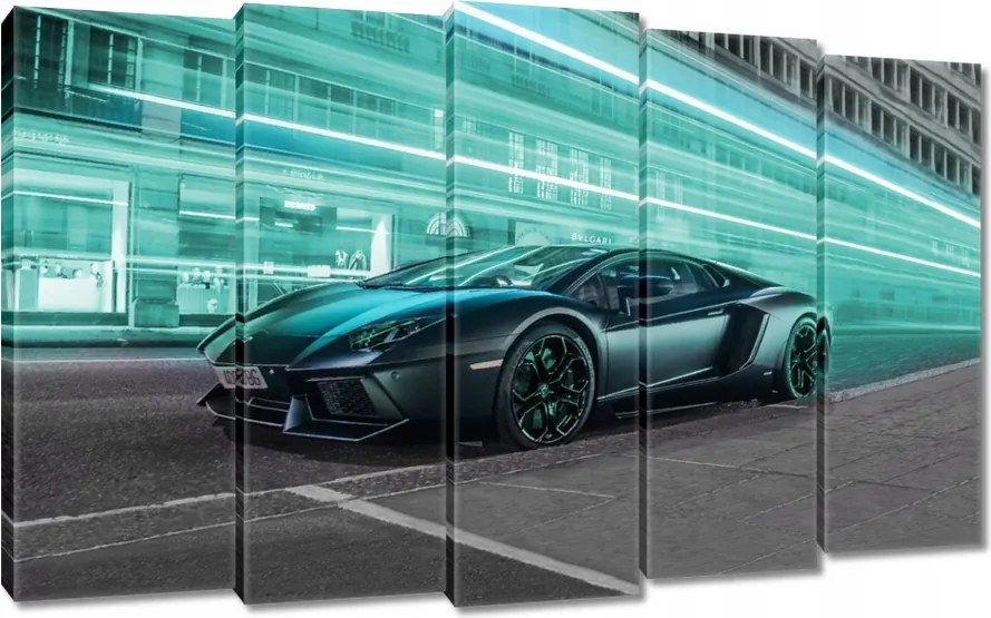Vászonkép 150x95 Szuper autó Türkiz