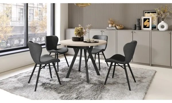 Étkezőasztal ARTUR bézs/fekete