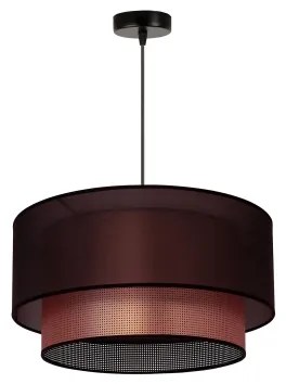 Duolla - Csillár zsinóron COPPER SHINY 1xE27/15W/230V átm. 45 cm barna/réz