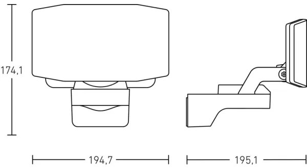 Steinel 090005 - LED Reflektor LED/13,6W/230V 3000K IP54 fehér