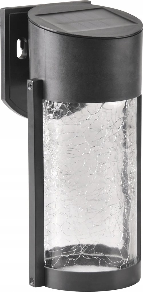 Napelemes Led Homlokzati Kerti Fali Lámpa Falra Szerelhető Üveg IP44