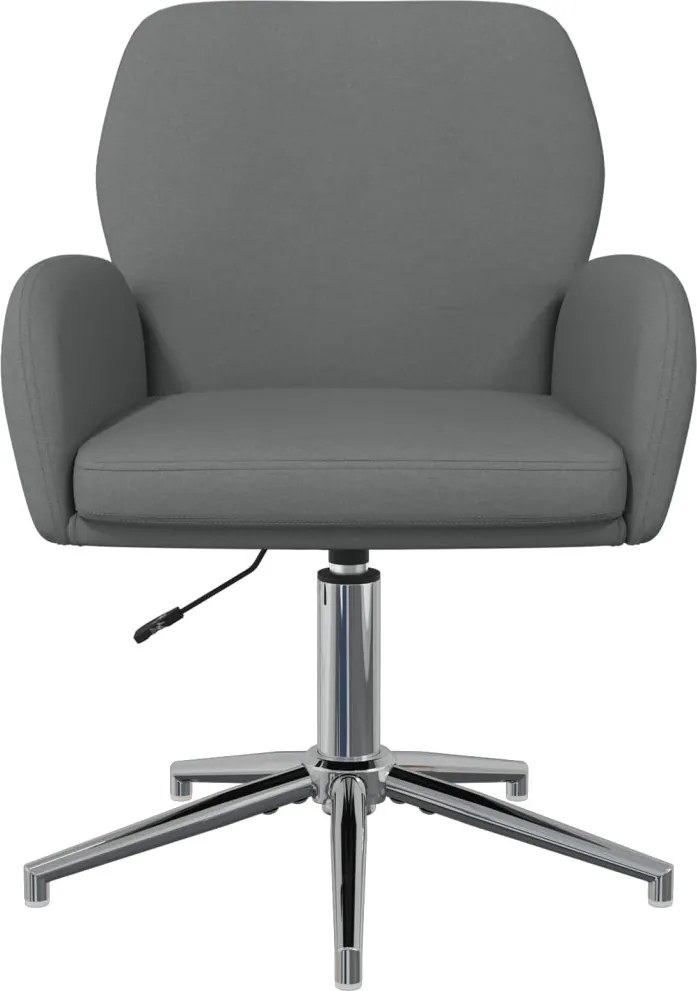 vidaXL Forgós Íróasztali Székek 2 db 54 x 58 x 90 cm Sötétszürke