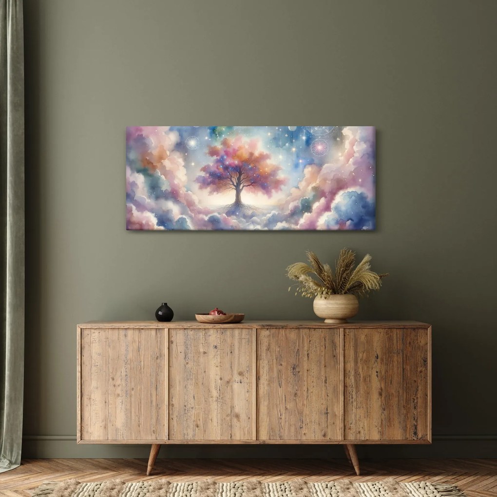 Kép – Életfa a felhőkben (120x50 cm)