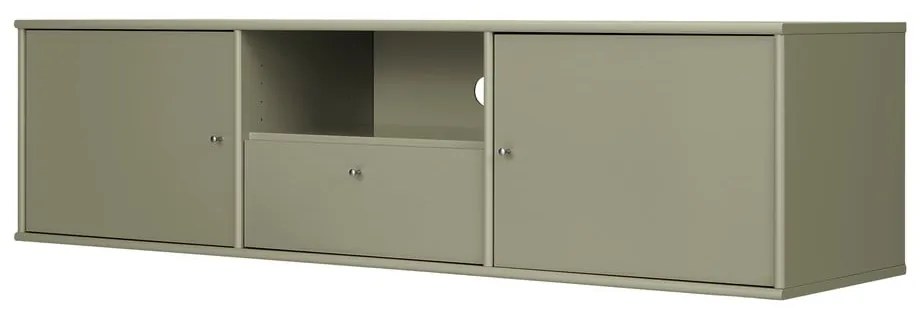 Khaki TV-állvány 161x42x45 cm Mistral – Hammel Furniture