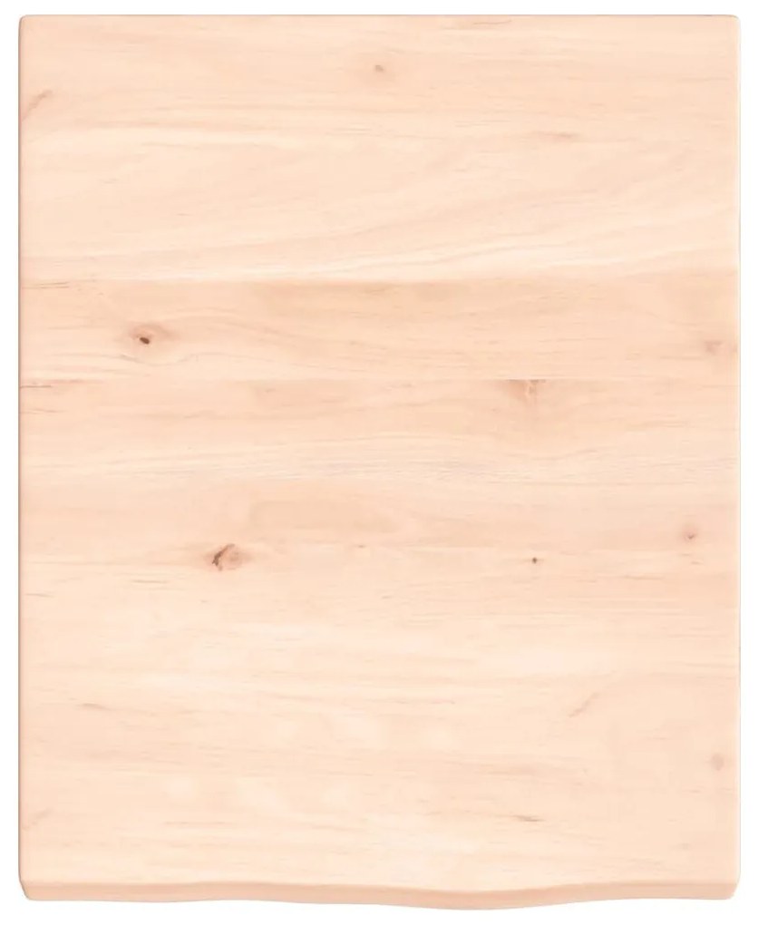 kezeletlen tömör tölgyfa fali polc 40x50x(2-4) cm