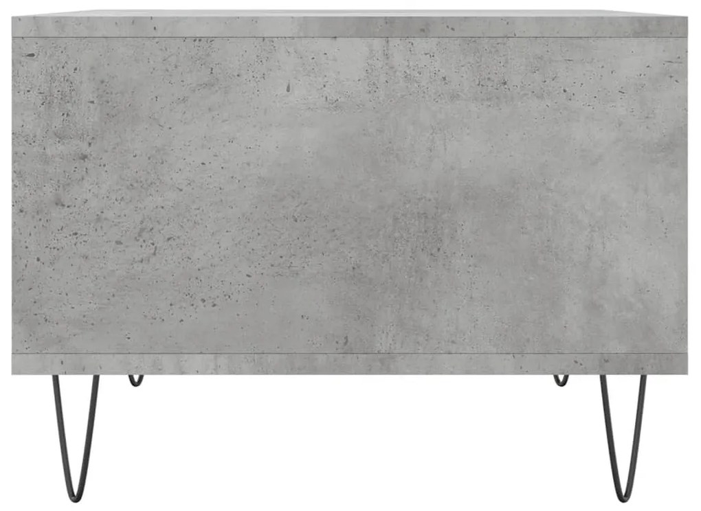 Betonszürke szerelt fa dohányzóasztal 60 x 50 x 36,5 cm