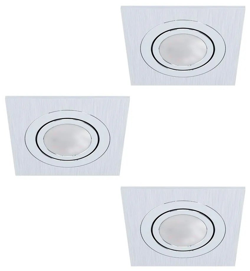 Eglo Eglo 98637 - KÉSZLET 3xLED Beépíthető lámpa AREITIO 3xGU10/5W/230V EG98637