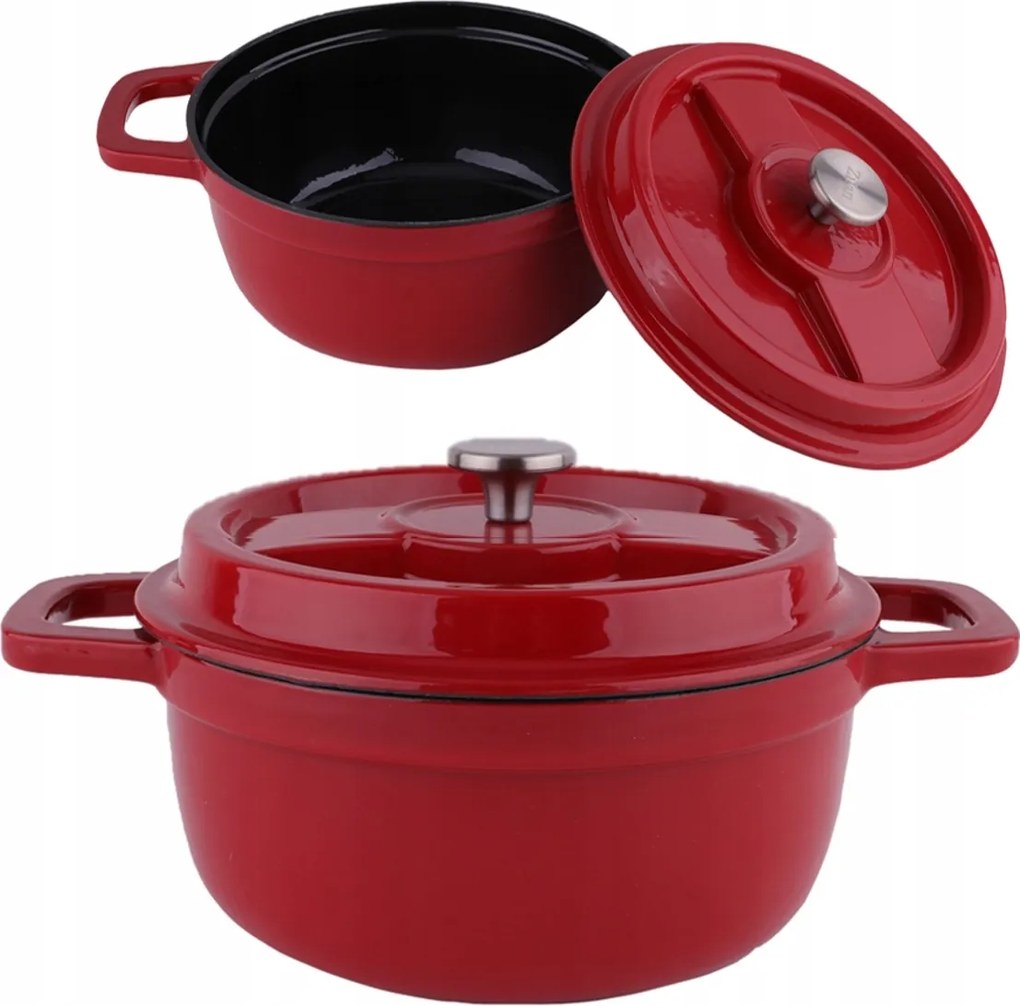 Holland fazék 2,6L 22CM öntöttvas Dutch Oven