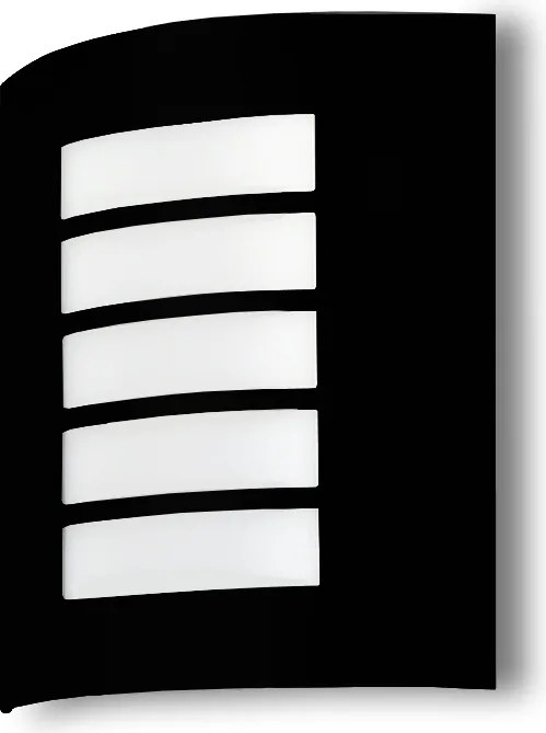 Kültéri homlokzati lámpa kerti fali lámpa IP44 LED-hez fekete E27