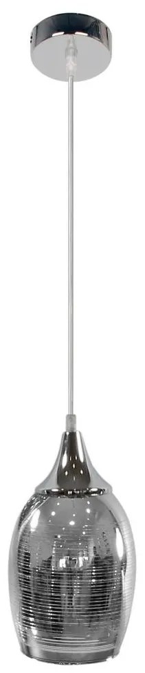Csillár zsinóron MARINA 1xE27/60W/230V króm