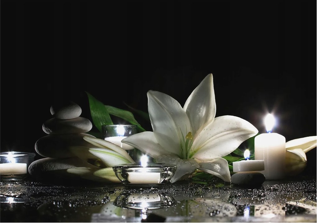 Fotótapéta Falra az előszoba konyhájába Relaxációs jelenet 208x146 Ragasztó